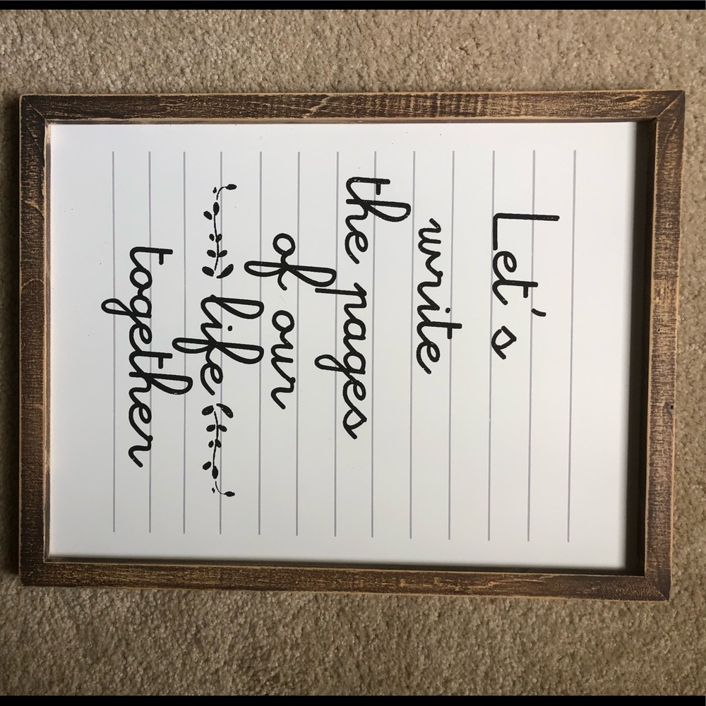 Brand new wooden sign